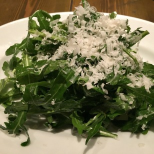 Rucola and parmesan (dinner)
